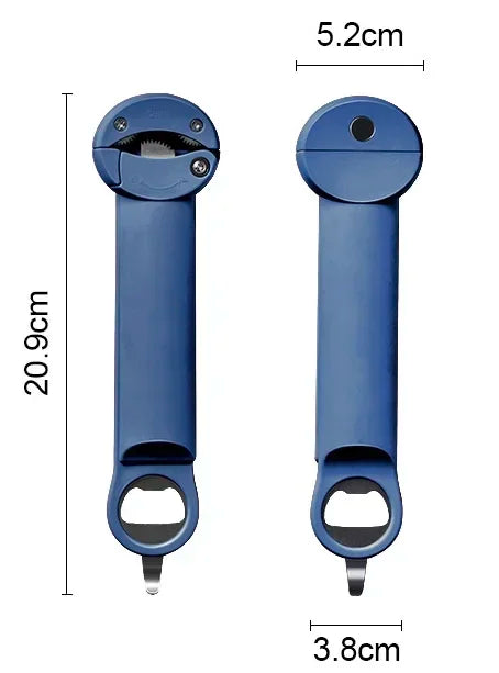 Verstelbare Multifunctionele Flesopener: opent blikken, flessen, wijn en bier. Bestel nu!