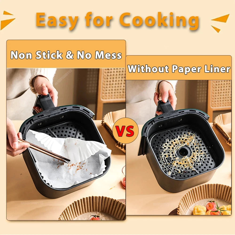 Wegwerp Papieren Voeringen voor Airfryer - Houd je Airfryer Schoon en Gezond!