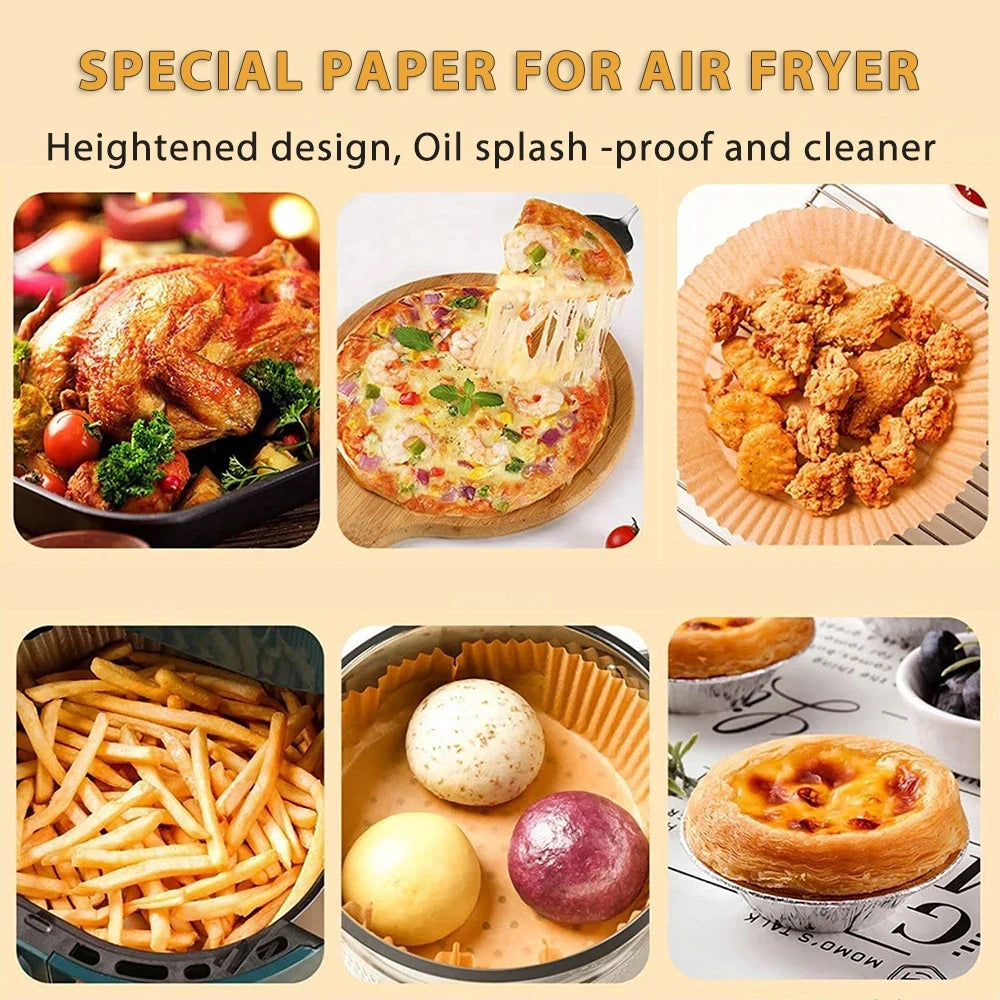 Wegwerp Papieren Voeringen voor Airfryer - Houd je Airfryer Schoon en Gezond!
