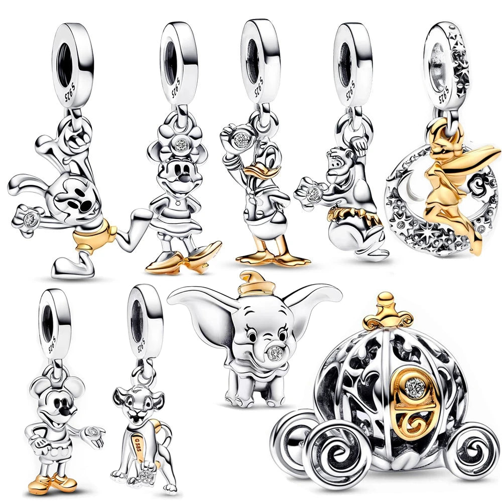 Magic Charms van Stitch, Minnie Mouse, Winnie Charms - Geschikt voor Pandora Armband