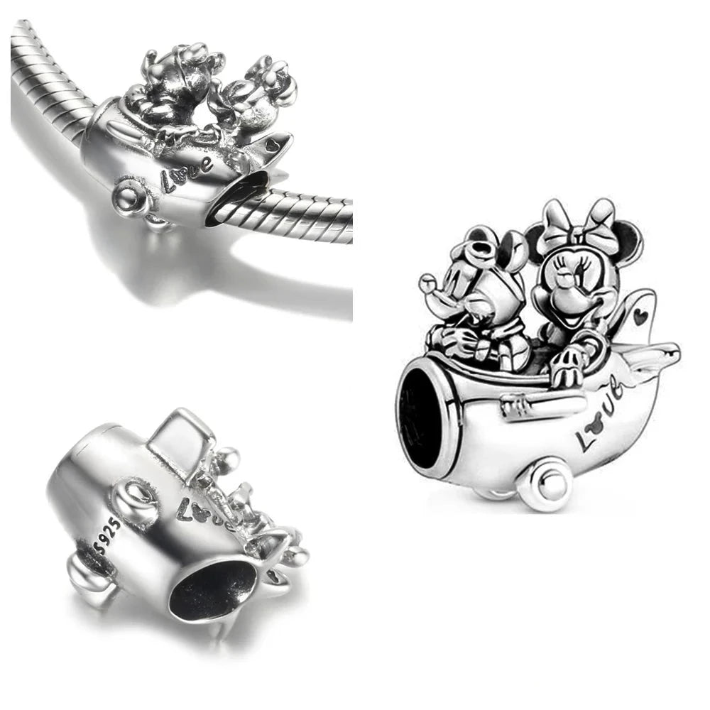 Magic Charms van Stitch, Minnie Mouse, Winnie Charms - Geschikt voor Pandora Armband