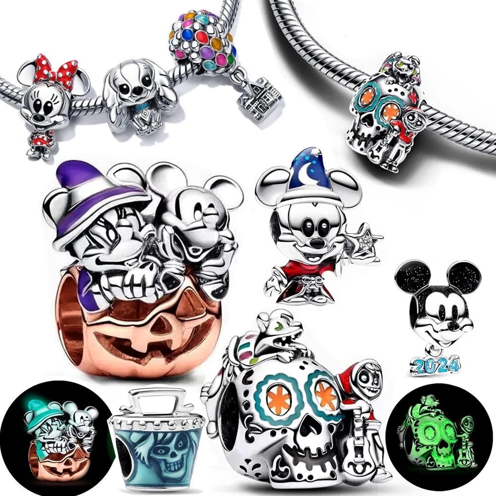 Magic Charms van Stitch, Minnie Mouse, Winnie Charms - Geschikt voor Pandora Armband