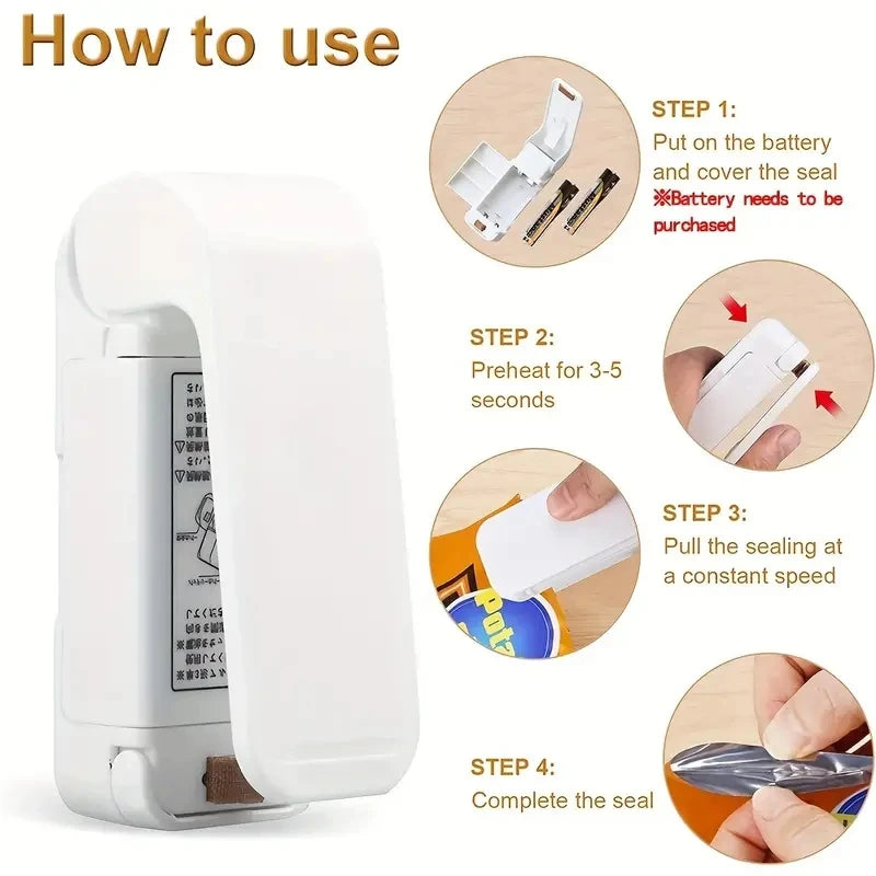 Mini Heat Sealer: Draagbare Verpakkingsoplossing