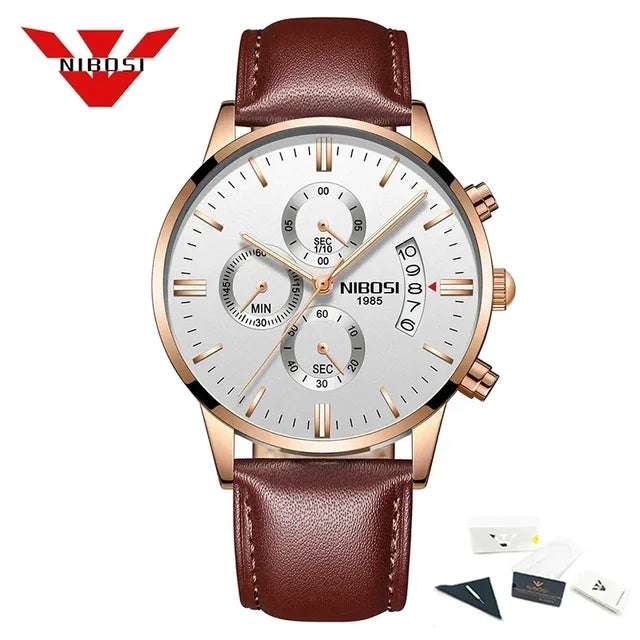 NIBOSI Relogio Masculino - Luxe Herenhorloges van Topmerk