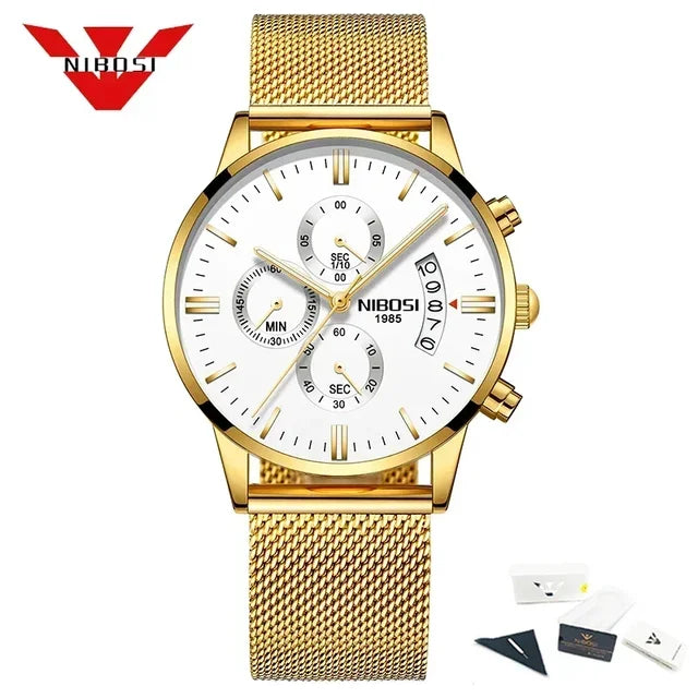 NIBOSI Relogio Masculino - Luxe Herenhorloges van Topmerk
