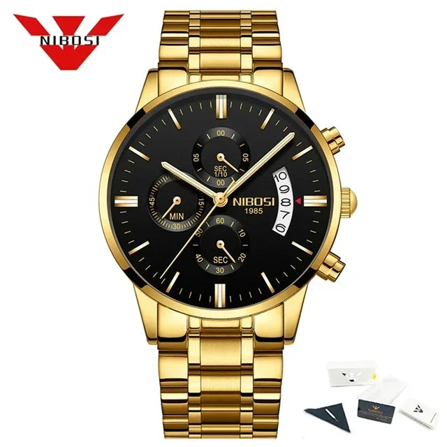 NIBOSI Relogio Masculino - Luxe Herenhorloges van Topmerk