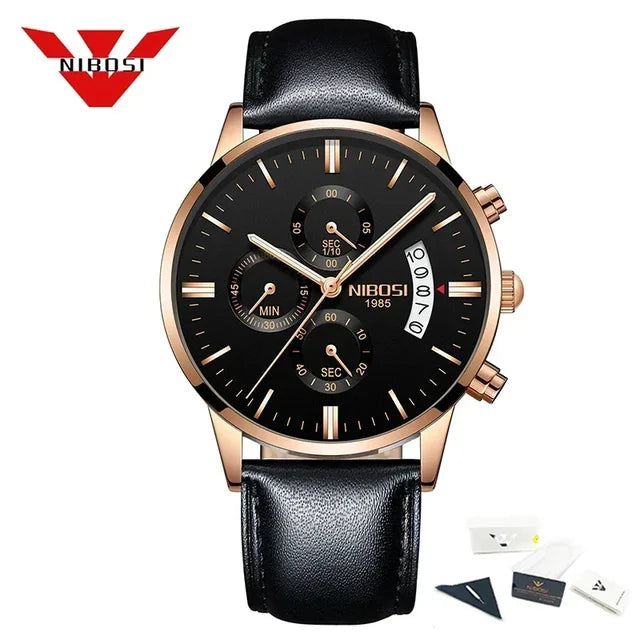 NIBOSI Relogio Masculino - Luxe Herenhorloges van Topmerk