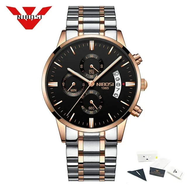 NIBOSI Relogio Masculino - Luxe Herenhorloges van Topmerk