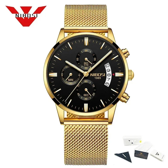 NIBOSI Relogio Masculino - Luxe Herenhorloges van Topmerk