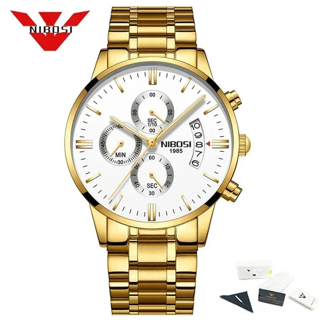 NIBOSI Relogio Masculino - Luxe Herenhorloges van Topmerk