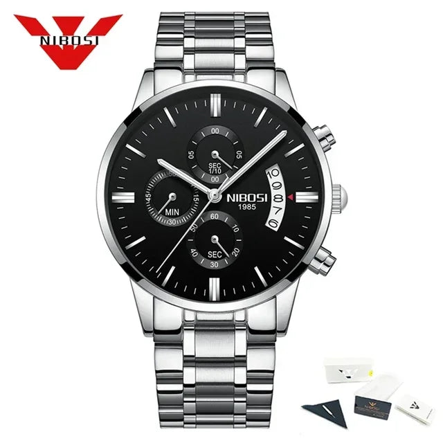 NIBOSI Relogio Masculino - Luxe Herenhorloges van Topmerk
