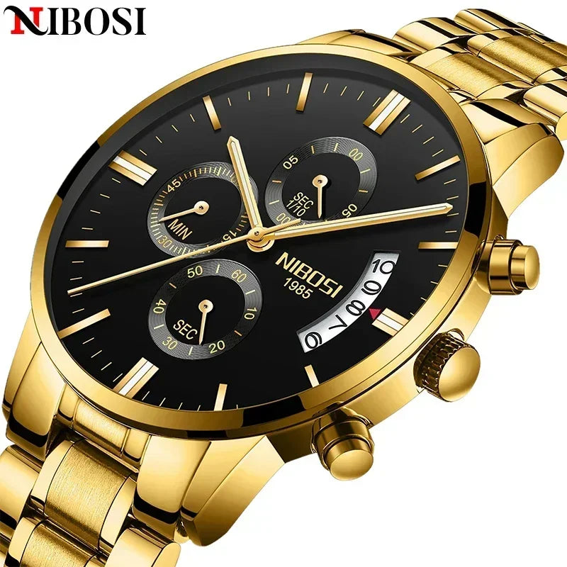 NIBOSI Relogio Masculino - Luxe Herenhorloges van Topmerk
