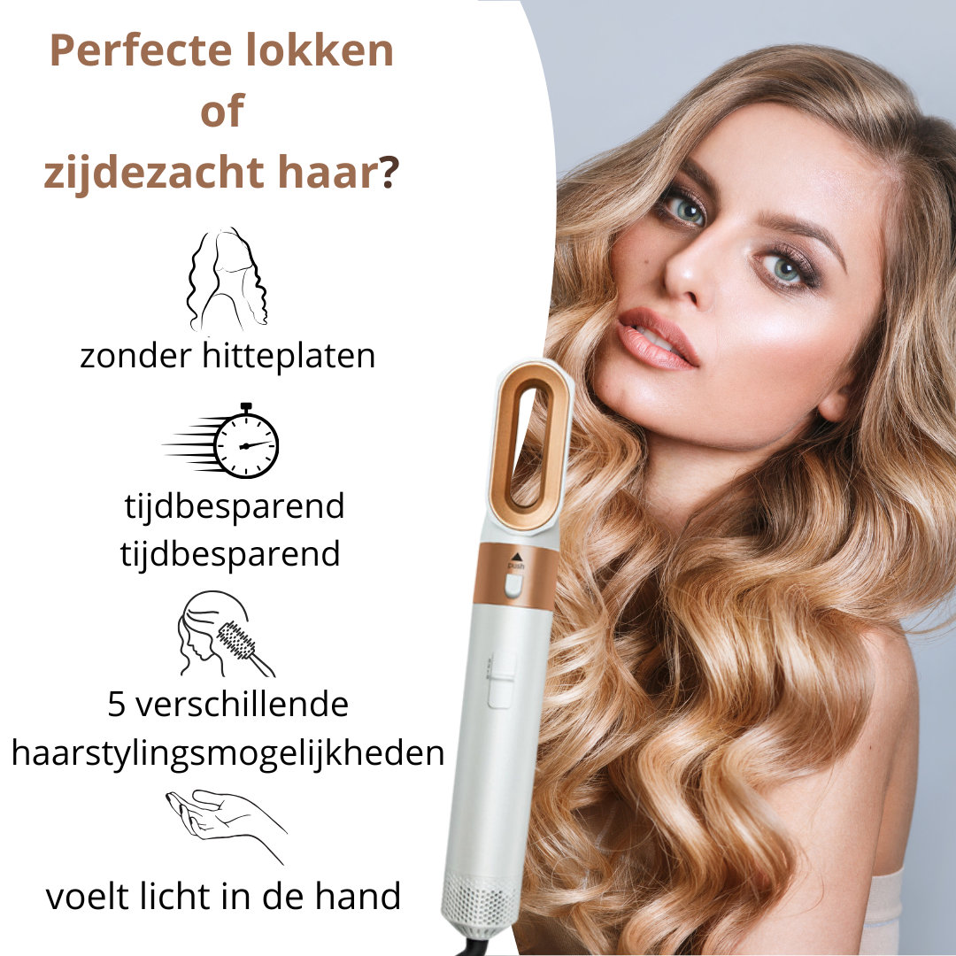 GlamHair 5-in-1: uw ultieme stylingpartner voor schitterend haar