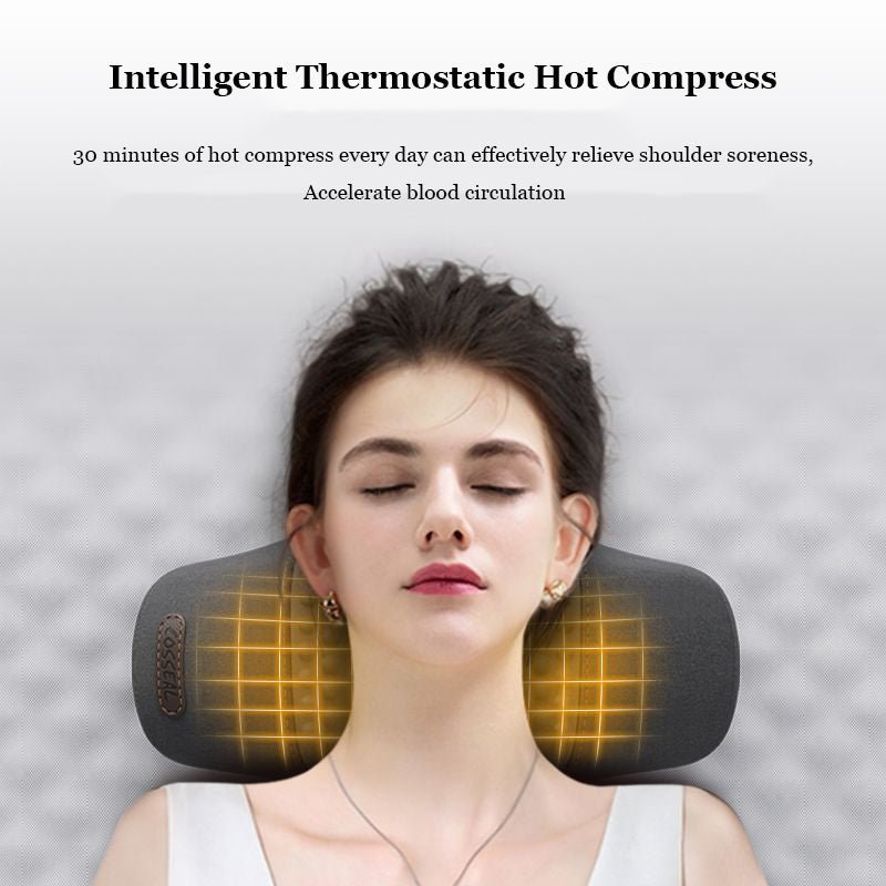 Lusuna ComfortFlex Pro: Luxe Massagekussen met Verwarmende Kompressen